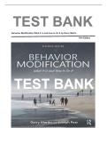 Test Bank for Behavior Modification&colon; What It Is and How to Do It&comma; 11th Edition by Garry Martin ISBN&colon;9780815366546&ndash; Complete Questions and Answers