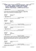 NURS 6501 Final Exam &lpar;4 Versions&comma; 400 Q & A&comma; Latest- 2026&rpar; &sol; NURS 6501N Final Exam &sol; NURS6501 Final Exam &sol; NURS- 6501N Final Exam&colon; &vert;100&percnt; Correct Questions & Answers 