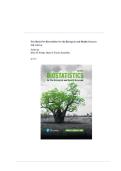 Test Bank For Biostatistics for the Biological and Health Sciences 3rd Edition All Chapters - 9780137863792