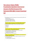 New Jersey Notary Public  Examination Questions And Correct  Answers &lpar;Verified Answers&rpar; Plus  Rationale 2026 Q&A&vert; Instant Download  Pdf 