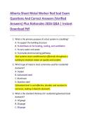 Alberta Sheet Metal Worker Red Seal Exam  Questions And Correct Answers &lpar;Verified  Answers&rpar; Plus Rationales 2026 Q&A &vert; Instant  Download Pdf 