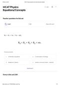 MCAT Physics Equations & Concepts Flashcards 2026 &ndash; A&plus; High-Yield Study Guide