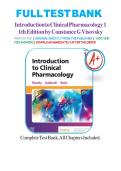 TEST BANK FOR Introduction to Clinical Pharmacology&comma; 11th Edition by Constance G&period; Visovsky&comma; Cheryl H&period; Zambroski&comma; and Shirley M&period; Hosler ISBN&colon; 9780443113369 ALL CHAPTERS COVERED 100&percnt; WITH RATIONALS VERIFIED A&plus; GRADE ASSURED&excl;&excl;&excl;&excl;&excl;NEW LATEST UPDATE&excl;&excl;&excl;&excl;&excl;