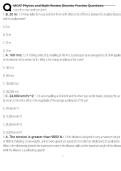 MCAT Physics & Math Review 2026 &ndash; Discrete Practice Questions High-Yield A&plus; Study Guide