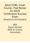 Adult CCRN 2026 Crash Course PDF &vert; Fast AACN Exam Review