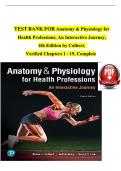  Anatomy & Physiology for Health Professions &ndash; Interactive Journey 4th Edition Test Bank &lpar;Chapters 1&ndash;19&rpar;