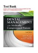 Little and Falace&rsquo;s Dental Management of the Medically Compromised Patient &ndash; 9th Edition Test Bank & Study Guide