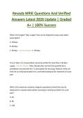 Nevada MPJE Questions And Verified  Answers Latest 2026 Update &vert; Graded  A&plus; &vert; 100&percnt; Success 