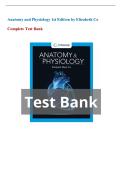 Test bank anatomy and physiology 1st edition by elizabeth co All chapters Questions with 100&percnt; Correct Answers &vert; Verified &vert; Latest Update 2026 Graded A&plus;