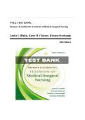 Brunner & Suddarth&rsquo;s Textbook of Medical-Surgical Nursing&comma; 16th Edition Test Bank &lpar;Hinkle&comma; Cheever & Overbaugh&rpar; &vert; Verified Q&A &vert; Latest 2025&sol;2026 Edition &vert; ISBN 9781975221157 A&plus;