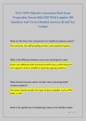WGU D391 Objective Assessment Final Exam  Preparation Newest 2026-2027 With Complete 300  Questions And Correct Detailed Answers&vert; Brand New  Version&excl;