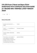 UTA 5315 Exam 5 Renal and Repro  EXAM QUESTIONS WITH COMPLETE SOLUTION GUIDE &lpar;A&plus; GRADED 100&percnt; VERIFIED&rpar; LATEST VERSION 2026&excl;&excl;