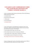 VATI GREEN LIGHT COMPREHENSIVE FORM A&comma;B&comma;C EXAM 2026-2027 QUESTIONS AND CORRECT ANSWERS GRADED A&plus;