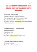 SSI ASSISTANT INSTRUCTOR 2026  BRAND NEW ACTUAL EXAM WITH  ANSWERS&period;