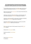 ATI&colon; Professional Nurse Proctored Assessment Exam preparation training Questions and Answers 2025&sol;2026