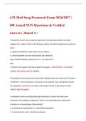 2026-2027 ATI Med-Surg Proctored Exam Prep &vert; 100 NGN Questions with Answers & Rationales &lpar;A&plus; Grade&rpar;