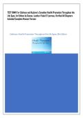 TEST BANK ForEdelman and Kudzma's Canadian Health Promotion Throughout the  Life Span&comma; 1st Edition by Dames&comma; Luctkar-Flude & Tyerman&comma; Verified All Chapters  Included Complete Newest Version