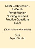 CRRN Certification 2026 PDF &vert; In-Depth Rehab Nursing Review & Practice