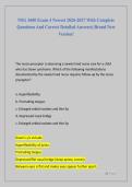 NSG 3600 Exam 4 Newest 2026-2027 With Complete  Questions And Correct Detailed Answers&vert; Brand New  Version&excl;