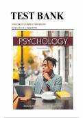  Test Bank for Psychology&comma; 13th Edition by David G&period; Myers & C&period; Nathan DeWall&period;&vert;All chapters covered&comma; Graded A&plus;&period;&vert;Latest Update&period;