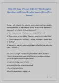NSG 3600 Exam 1 Newest 2026-2027 With Complete  Questions  And Correct Detailed Answers&vert; Brand New  Version&excl;