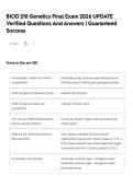 BIOD 210 Genetics Final Exam  2026 UPDATE Verified Questions And Answers &vert; Guaranteed Success