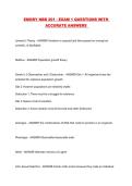 EMORY NBB 201 - EXAM 1 QUESTIONS WITH ACCURATE ANSWERS 