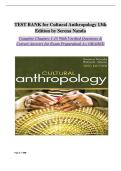 TEST BANK for Cultural Anthropology 13th Edition by Serena Nanda
