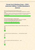 License Law & Business Exam &ndash; CSLB &vert;  2026&sol;2027 Edition &vert; Verified Questions &  Answers 