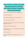 MDC 3 &ndash; EXAM STUDY GUIDE 2026&sol;2027 COMPLETE QUESTIONS WITH VERIFIED CORRECT ANSWERS &vert;&vert; 100&percnt; GUARANTEED PASS <NEWEST VERSION>
