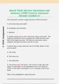 Board Vitals Review Questions and  Answers &lpar;100&percnt; Correct Answers&rpar;  Already Graded A&plus;