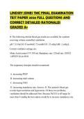 LINDSEY JONES TMC FINAL EXAMINATION TEST PAPER 2026 FULL QUESTIONS AND CORRECT DETAILED RATIONALES GRADED A&plus;