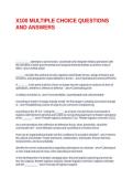 X100 MULTIPLE CHOICE QUESTIONS AND ANSWERS&period;