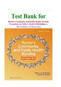 Test Bank for Rector's Community and Public Health Nursing&colon; Promoting the Public's Health 11th Edition by Mary Jo Stanley and Charlene Niemi isbn-9781975238957