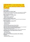 AMEDD BOLC Exam Questions with 100&percnt; Correct Answers Latest Version Top Rated 