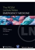 The RCEM Lecture Notes&colon; Emergency Medicine&comma; 5th Edition &vert; 2026 Verified Questions & Detailed Answers