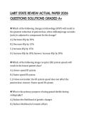 LMRT STATE REVIEW ACTUAL PAPER 2026 QUESTIONS SOLUTIONS GRADED A&plus;