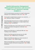 Health Information Management  Midterm2026 Questions and Answers  &lpar;100&percnt; Correct Answers&rpar; Already  Graded A&plus;