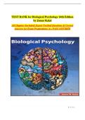 TEST BANK for Biological Psychology 14th Edition by James Kalat