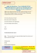 NUR 120 &lpar;Med&sol;Surg - Test 3&rpar; NCLEX STYLE PRACTICE Questions and Correct Detailed Answers &lpar;Verified Answers&rpar; &vert;&vert;Already Graded A&plus;&vert;&vert;Newest Version