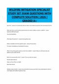 WILDFIRE MITIGATION SPECIALIST STUDY SET EXAM QUESTIONS WITH COMPLETE SOLUTION &vert; 2026 &vert; GRADED A&plus;