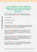 Joint Firepower Course &lpar;Midterm  Exam&rpar; 2026 Questions and Answers  &lpar;100&percnt; Correct Answers&rpar; Already  Graded A&plus; 