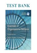  test bank forOrganizational Behavior&comma; 15e &lpar;Robbins&sol;Judge&rpar;  questions and verified answers
