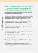 Maryville University&colon; Nurs 611 - Exam  4 Questions and Answers &lpar;100&percnt;  Correct Answers&rpar; Already Graded A&plus;