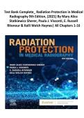 Test Bank For Radiation Protection in Medical Radiography 9th Edition&comma; &lpar;2021&rpar; By Mary Alice Statkiewicz Sherer&comma; Paula J&period; Visconti&comma; E&period; Russell Ritenour & Kelli Welch Haynes&vert; All Chapters 1-16