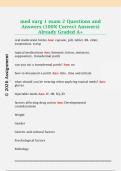 med surg 1 exam 2 Questions and  Answers &lpar;100&percnt; Correct Answers&rpar;  Already Graded A&plus;