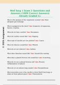 Med Surg 1 Exam 2 Questions and  Answers &lpar;100&percnt; Correct Answers&rpar;  Already Graded A&plus; 