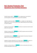 NLC SYSTEM PROTECTIONS EXAMS BUNDLE