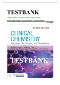 Test Bank for Clinical Chemistry Principles Techniques Correlations 9th Edition by Michael L&period; Bishop
