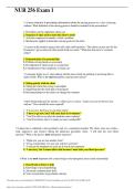 Exam &lpar;elaborations&rpar; NUR 256 Exam 1 &lpar;GRADED A&rpar; Questions and Answer Solutions &vert; 100&percnt; CORRECT &vert; Galen College of Nursing